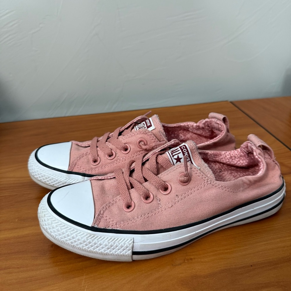 Converse Chucky Taylor Shoreline Sneaker Slip On Elastic Back Rose Dusty Pink W7